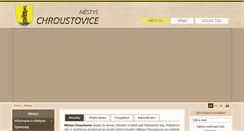 Desktop Screenshot of obec-chroustovice.net