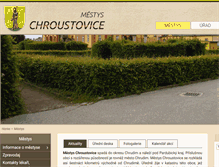 Tablet Screenshot of obec-chroustovice.net
